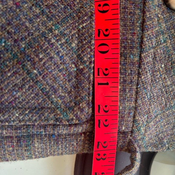 Vintage Henry White Dublin wool tweed blazer purple multicolor - Picture 9 of 9